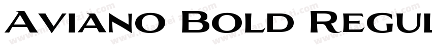 Aviano Bold Regular字体转换
